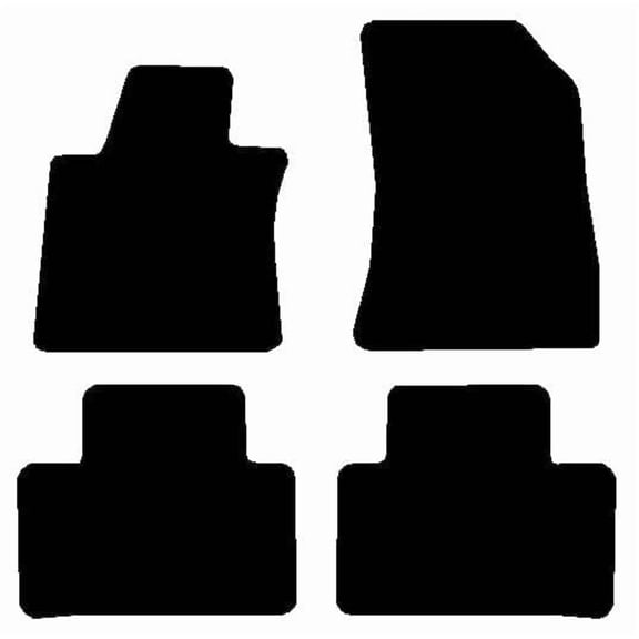 Auto Mats and Accessories 4 Piece Set Custom Carpeted Floor Mats Compatible with 2019-2024 Infiniti QX50 (Black) Made in the USA