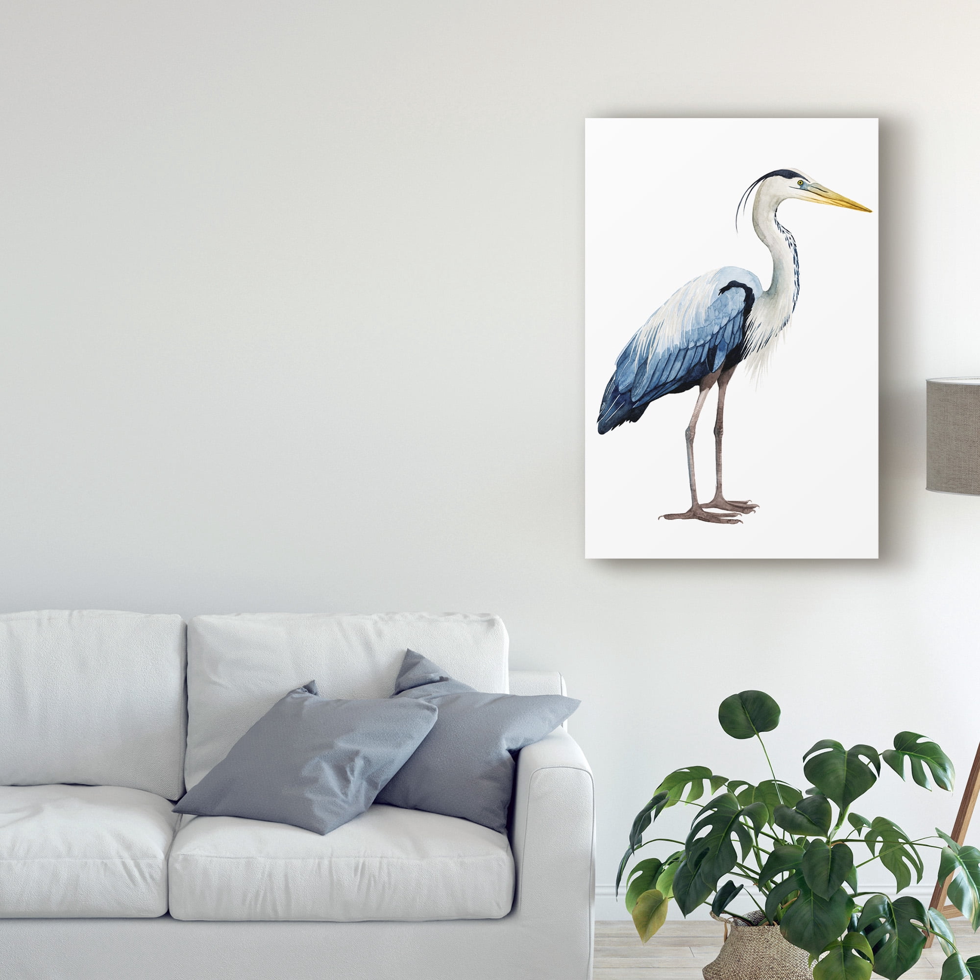 Trademark Fine Art 'Seabird Heron II' Canvas Art by Grace Popp