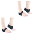 thumbnail image 3 of Vogacara Paquete de 2 fundas para pies para hombres y mujeres, fundas protectoras de talón reutilizables y transpirables, almohadillas portátiles para Negro 2piezas Vogacara CBP161845, 3 of 5