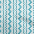 thumbnail image 1 of oneOone Rayon Light Blue Fabric Vertical Chevron Sewing Material Print Fabric By The Yard 56 Inch Wide, 1 of 4