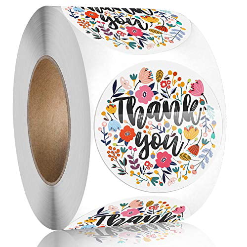 Branded RGB Logo or Thank You Stickers Multi-Pack 100 Ct 3” x 3” Round 