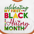 thumbnail image 4 of Inktastic Celebrating My First Black History Month for Kids Boys or Girls Baby Bib, 4 of 4