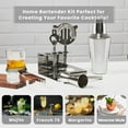 thumbnail image 6 of 6-Piece Premium Cocktail Shaker Set with Stainless Steel Stand Mixology Bartender Kit for Home and Bar, Professional Mixer Tools for Craft Cocktail, Whiskey Elegant Barware Collection & Gift Set, 6 of 9