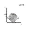 thumbnail image 3 of Diamonice 0.925 Sterling Silver 1.00 Carat White Cubic Zirconia Ring for Women | Cubic Zirconias for Everyday Womens Wear, 3 of 4