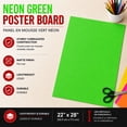 thumbnail image 2 of FORMIT Neon Green Poster Board 22"x28", 2 of 4