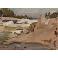 thumbnail image 2 of Jan Ciągliński 14x11 Gold Ornate Wood Frame and Double Matted Museum Art Print Titled - Imatra in the Morning - Finland (1902), 2 of 4