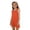 Orange, variant on LRen Girls Sleeveless Ruffle Beach Dress Swim Cover Up Kids Summer Solid Color Swimsuit Soft Loose Coverup Twist Front Beach Dress