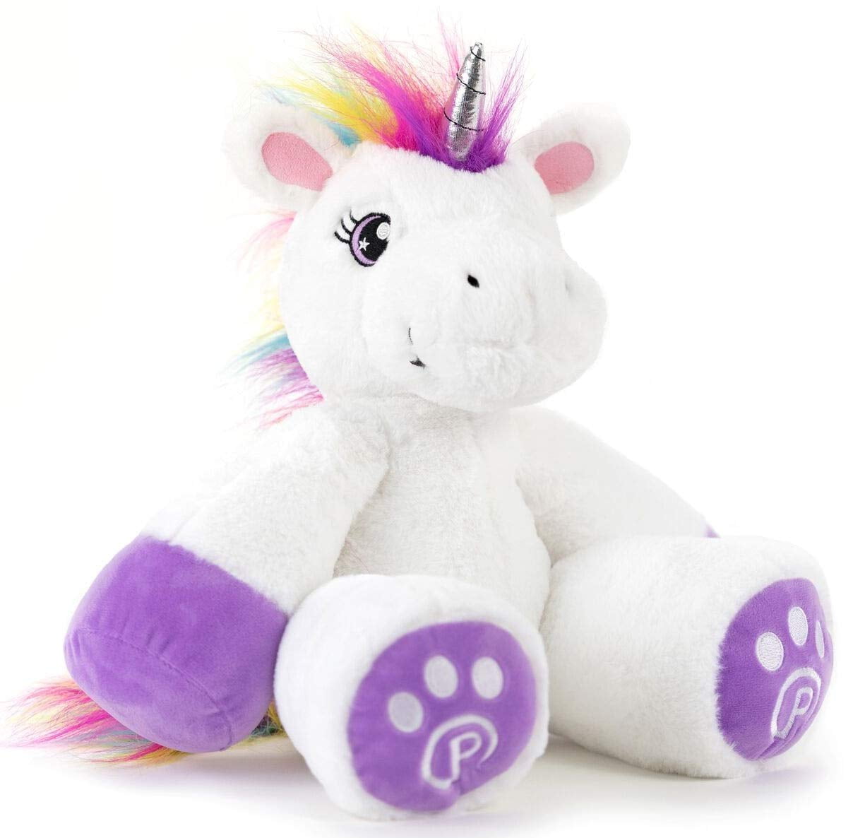 Big Stuffed Unicorn for Girls 34" Plushible Unicorn Stuffed Animal for Kids 