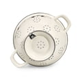 thumbnail image 5 of METALAC Dandelions Enamel Colander 2.7 Qt (2.5 L) Enameled Steel Vintage Strainer, 5 of 7