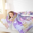 thumbnail image 4 of Castle Fairy Cute Salamander Twin Comforter Sets for Kids,Kawaii Axolotl Bedding Set, 4 of 8