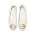 thumbnail image 3 of BURUDANI Women's Slip-On Ballet Flats with Gold Medallion Accent, 3 of 7