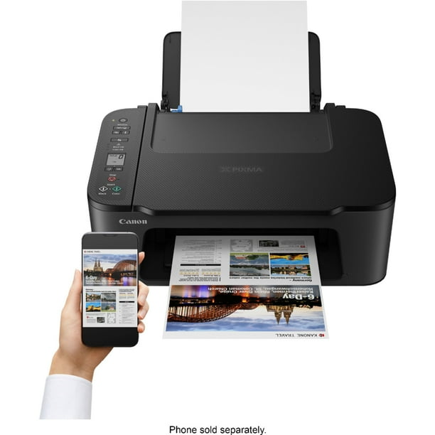 forsætlig læsning forværres Canon PIXMA TS3520 Compact Wireless All-in-One Printer (Black) for Home &  Office with Print, Scan, Copy, Mobile and Photo Printing Bundle with DGE  USB Cable + Small Business Productivity Software Kit -
