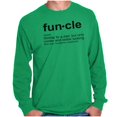 thumbnail image 5 of Funcle Fun Uncle Definition Cool Men's Long Sleeve Tee T Shirt Brisco Brands 2X, 5 of 6