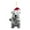 Red, variant on Clearance! Christmas Bear with Santa Hat Decor Acrylic Xmas Christmas Decorations for Tree 2D Flat Hanging Pendant Santa for Tiny Christmas Tree Funny New Year Christmas Tree Orna