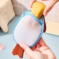 thumbnail image 4 of EGNMCR Organization and Storage, Storage Bins, Storage Containers Fish Shaped Soap Pouch Exfoliating Bath Net Bag Soft Cleansing Tool For Shower And Body Washing Polyester fiber soap b ag, 4 of 6