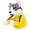 A, variant on Boxing Hand Puppet Plush with Sound, Interactive Animal Plush Toy for Family Interaction, Ideal for Halloween, Christmas (Donkey 9.8x4.3")
