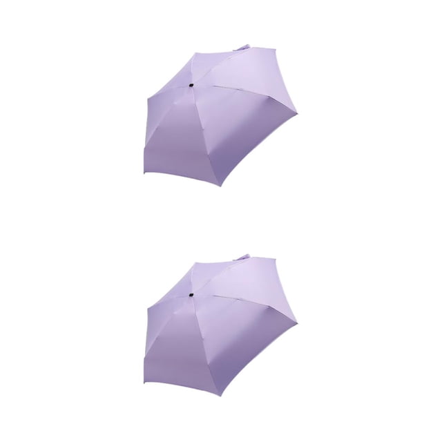 kurtrusly Breathable Umbrella For Outdoor Activities And Sun Protection Folding Sun Umbrellas Rainproof Umbrellas Multi-function purple 2Set