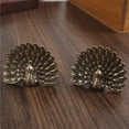 thumbnail image 6 of Brass Shelf Decors Accent,Peacocks Figurines Tabletop Centerpieces Home Decorations Retro Peacocks Decorative Objects, 6 of 7