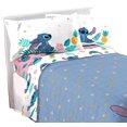thumbnail image 1 of Disney Lilo & Stitch Hawaiian Denim 4-Piece Full Sheet Set, 100% Polyester, 1 of 1