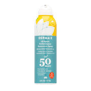 Derma E All Sport Performance Sunscreen Spray SPF50, 6 Oz