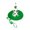 green, variant on TIMIFIS Halloween Cat Hat Irish Festival Pet Hat Cat Dog Towel Anti-dirty Pet Saliva Towel St. Patrick's Day Dog Halloween Costumes MediumFall