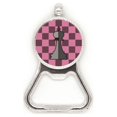 thumbnail image 1 of Checkerboard King White Word Chess Metal Beer Bottle Cap Opener Duty Stainless Steel, 1 of 3
