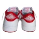thumbnail image 5 of Ni-k-e Air Jordan 1 White Red Retro Low OG Leather Sneakers AJ1 Men Size 16 NEW!, 5 of 6
