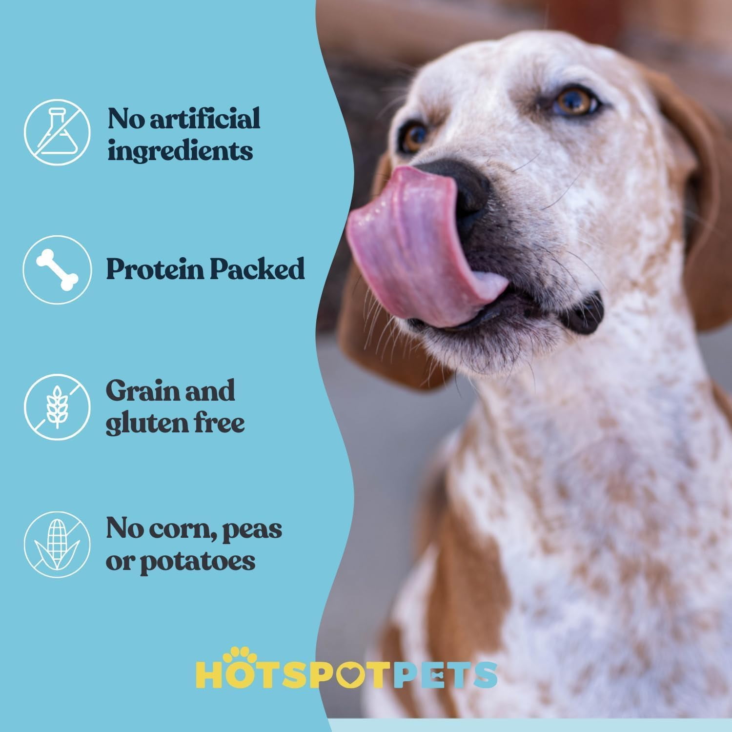 HotSpot Pets Durable Natural Rawhide Dog Chews, 6-7 Inch, 10 Pack