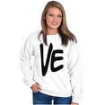 thumbnail image 5 of Love Matching Set Engagement Photos Unisex Plus Fleece Graphic Sweatshirt Brisco Brands 3X, 5 of 6