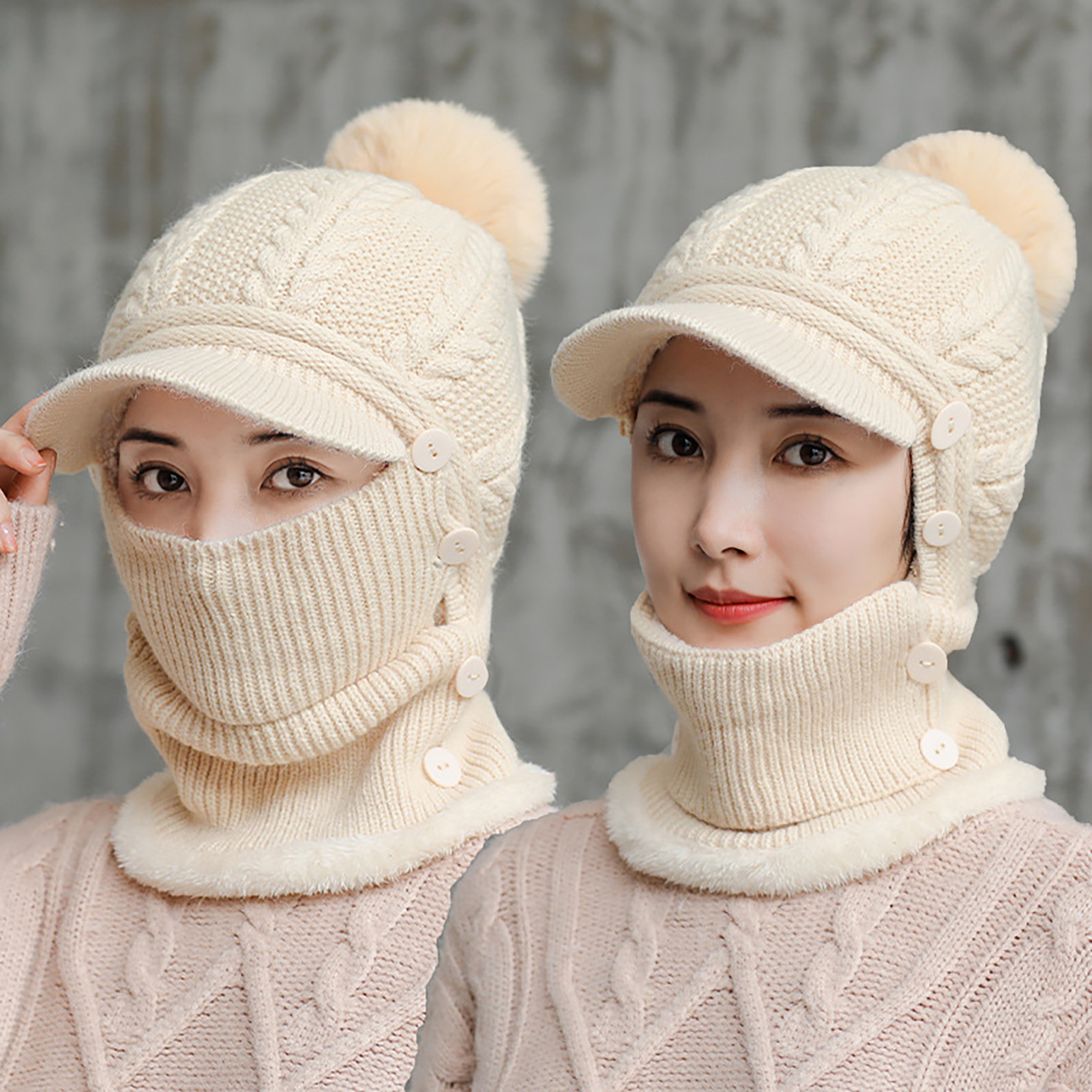 Aliexpress.com : Buy Exquisite Quality Fashion Pearl Decorative Knitted Hat  Scarf Twinset Soft Warm Beanies Long Shawl…