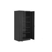 Salsbury Industries 9078BLK-U 78 in. H x 18 in. D Storage Cabinet - Standard - Unassembled - Black
