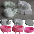 thumbnail image 2 of COOLHOOD Pet Memorial Resin Molds Suitable for Preserving Ashes and Hair with Sleeping Dog and Cats Figurines in Various Sizes, 2 of 3