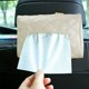 thumbnail image 1 of Organizador de pañuelos para el respaldo del asiento del coche | De piel sintética con correas elásticas | Compacto y compacto para coche, camioneta y SUV | Rosa o beige, 1 of 6