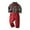O-Red8681, variant on CUZIBR Toddler Boys Long Sleeve Plaid T Shirt Tops Suspender Pants Child Kids Gentleman Outfits Breathable Dailywear For Child
