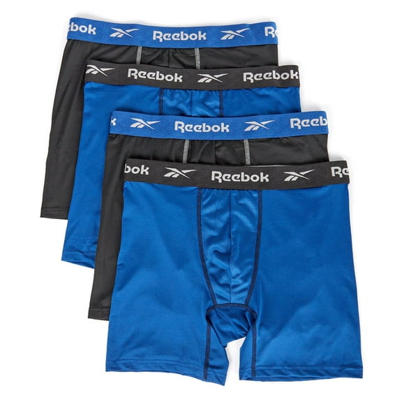 Reebok Men's 4 Pack Performance Boxer Brief (Core)