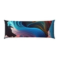 thumbnail image 2 of Lsque Vibrant Fluid Motion Art Body Pillow Case Cover,Ultra-Soft Microfiber Bed Pillow Cases 20x54 inches,Elegant Bedding,Breathable Durable Pillow Cover with Envelope Closure, 2 of 8