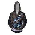 thumbnail image 2 of Sudaderas de otoño para hombre Sudadera con capucha con estampado de arquero y caballero acorazado Sudadera con capucha de moda y versátil Sudadera con capucha con cremallera, 2 of 5