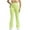 Yellow, variant on Woman Fallow Solid Color Elastic High Waist Flare Leg Tight Lift Hip Outdoors Fitness Pockets Yoga Pants S