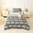 thumbnail image 4 of Erosebridal Colorful Camping RV Twin Comforter Sets For Travel Trailers,Cartoon Camper Bedding Set For Kids,Reversible lightgray,2 Pieces, 4 of 7
