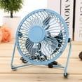 thumbnail image 4 of Leadrop 4 inch Portable USB Charged Metal Mute Table Cooling Fan Home Office Air Cooler, 4 of 11