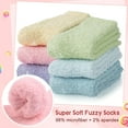thumbnail image 4 of Loritta Fuzzy Socks for Women Slipper Socks Winter Warm Cozy Socks with Grippers Womens 6 Pairs Size 5-9, 4 of 6