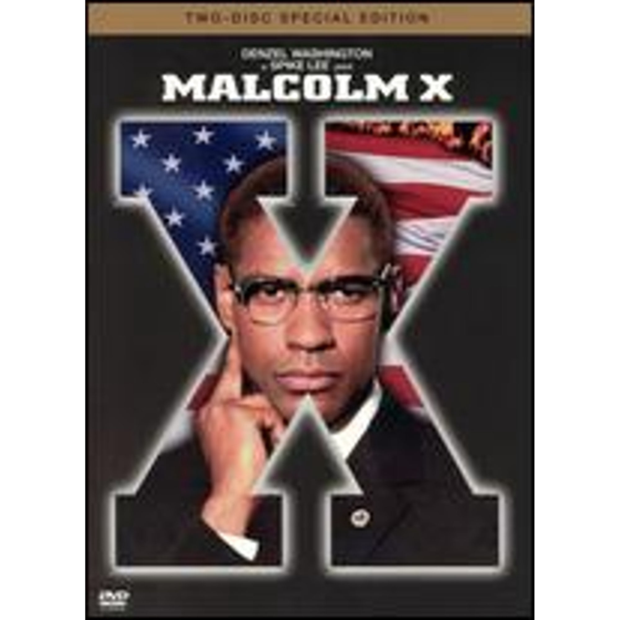 00s デッドストック MALCOLM X 大判ポスタ Warner Bros Malcolm X DVD, Drama, PG-13, starring Denzel