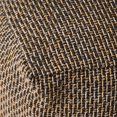 thumbnail image 7 of GDF Studio Larrick Contemporary Fabric Pouf, Brown and Yellow, 7 of 7