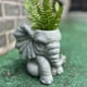thumbnail image 5 of pstuiky Estatua de elefante en maceta de hormigón, figura decorativa para jardín exterior., 5 of 8