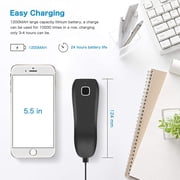 NETUM Bluetooth Mini 2D Barcode Scanner, 3-in-1 Pocket Automatic Wireless QR Bar Code Scanning Work with Windows, Android, iOS, Tablets or Computers - C990