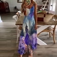 thumbnail image 4 of Vestidos de Verano de las Mujeres sin Mangas Estampados Colgantes, Estilo Casual Suelto para las Vacaciones, la Fiesta Y el Uso Diario de Primavera, 4 of 5