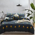 thumbnail image 4 of Juego de cama Vhermosa tamaño king con funda de edredón y fundas de almohada de algodón flores amarillas, 4 of 8