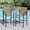 Brown, variant on Vicllax Outdoor Swivel Bar Stools Set of 2, Wicker Swivel Chairs with Ergonomic Shell Back Design, Modern Patio Chairs for Garden, Pool, Lawn in Gray