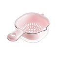 thumbnail image 2 of HLONK Home Essentials Fruit Strainers  Berry Strainers  Two-Layer Draining Basket For The Kitchen With Handle  Removable Strainer Draining Basket Pink, 2 of 7