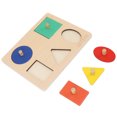 thumbnail image 3 of Knob Puzzle Toy, Geometric Shape Knob Puzzle Safe 5 Color Ergonomic  For Home For Baby, 3 of 8